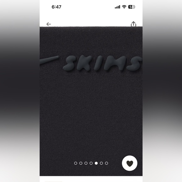 NikeSKIMS Matte Mock Neck Racer Tank. Obsidian. XL. Like New! - Picture 5 of 7